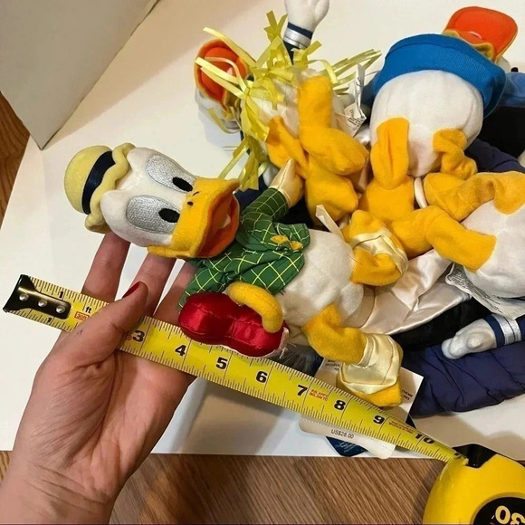 Disney Store 65th Anniversary Donald Duck Bean Bag Hat Plush Set - Picture 10 of 11